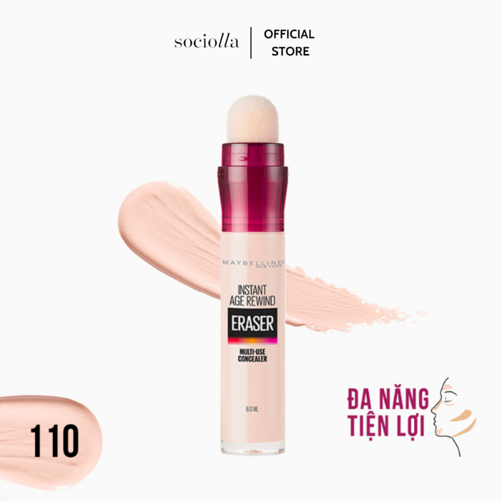 Bút Cushion Che Khuyết Điểm, Giảm Quầng Thâm Maybelline New York Instant Age Rewind Concealer