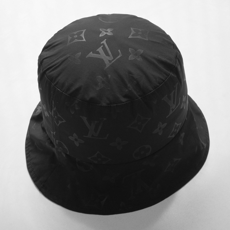 Mũ bucket LV NVXK cao cấp, nón bucket Classic đen vành tròn cụp kaki form unisex