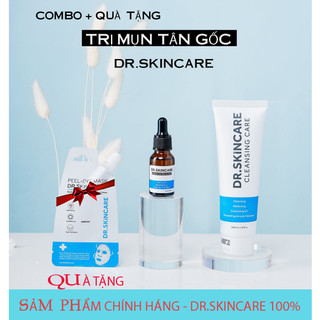 Combo serum + sữa rửa mặt + cải thiện mụn - thâm Quà tặng mặt nạ Dr.skincare