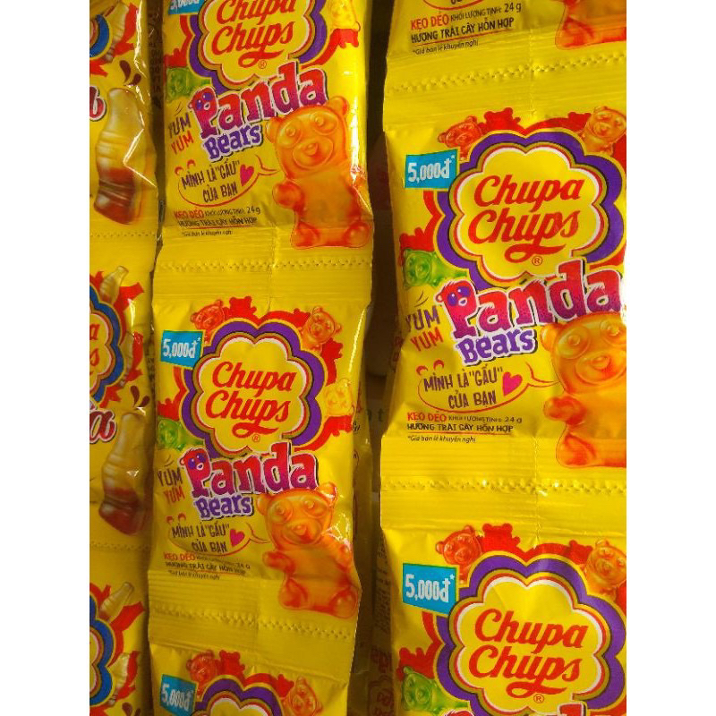 Kẹo dẻo Chupa Chups Panda Bears hương trái cây gói 26g