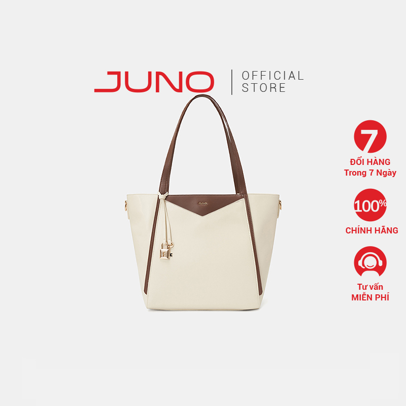 Túi Xách Nữ Thời Trang JUNO Cỡ Lớn Tote Phối Charm Trang Trí TXL085