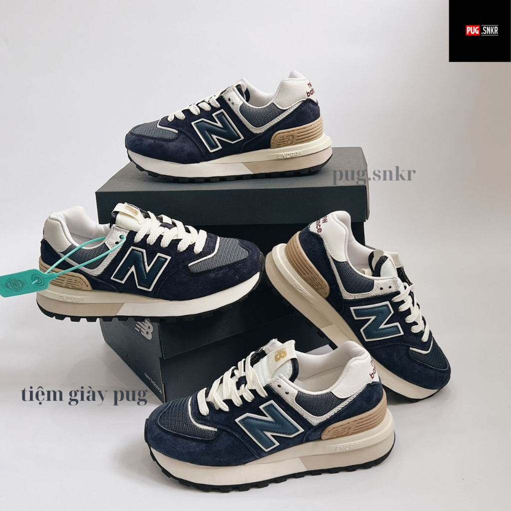 Giày thể thao Sneakers New 574 Legacy Navy chuẩn Like Au cực đẹp  - Size 35-43