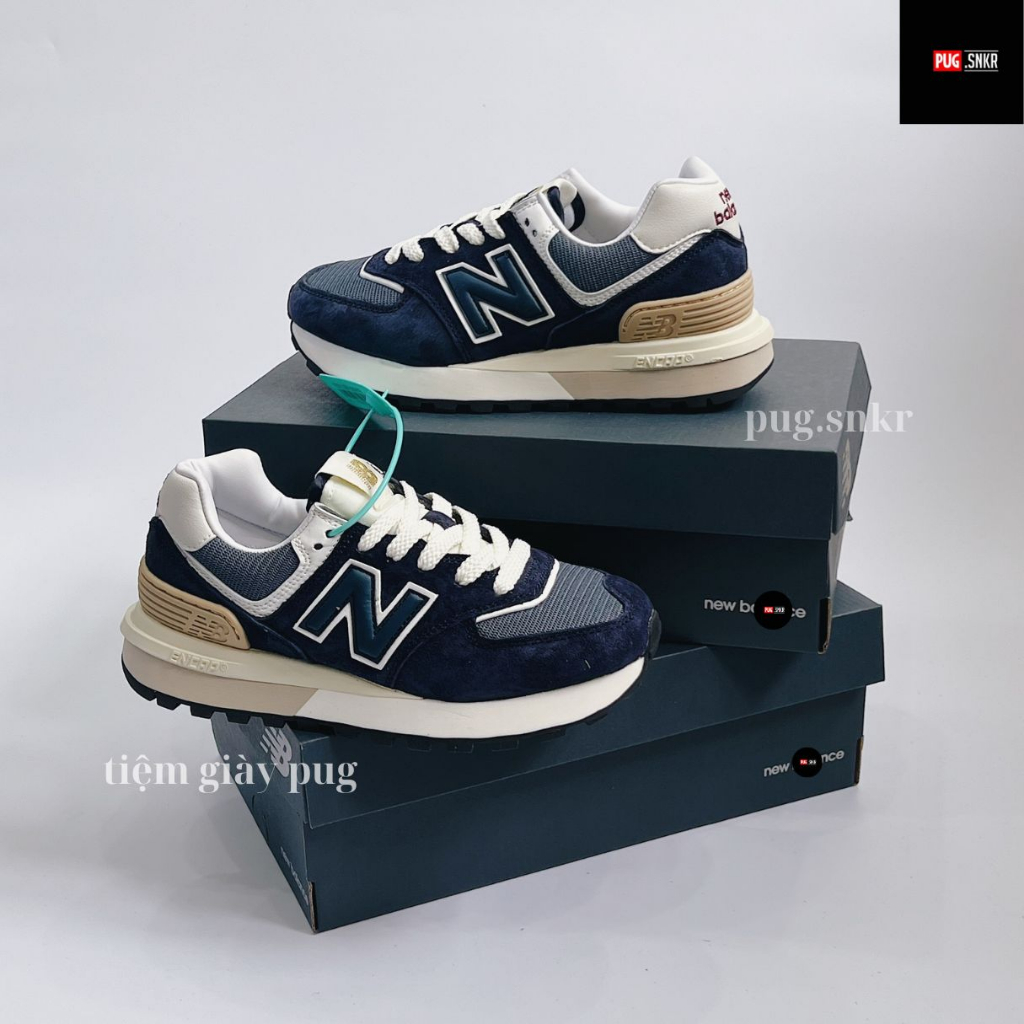 Giày thể thao Sneakers New 574 Legacy Navy chuẩn Like Au cực đẹp  - Size 35-43