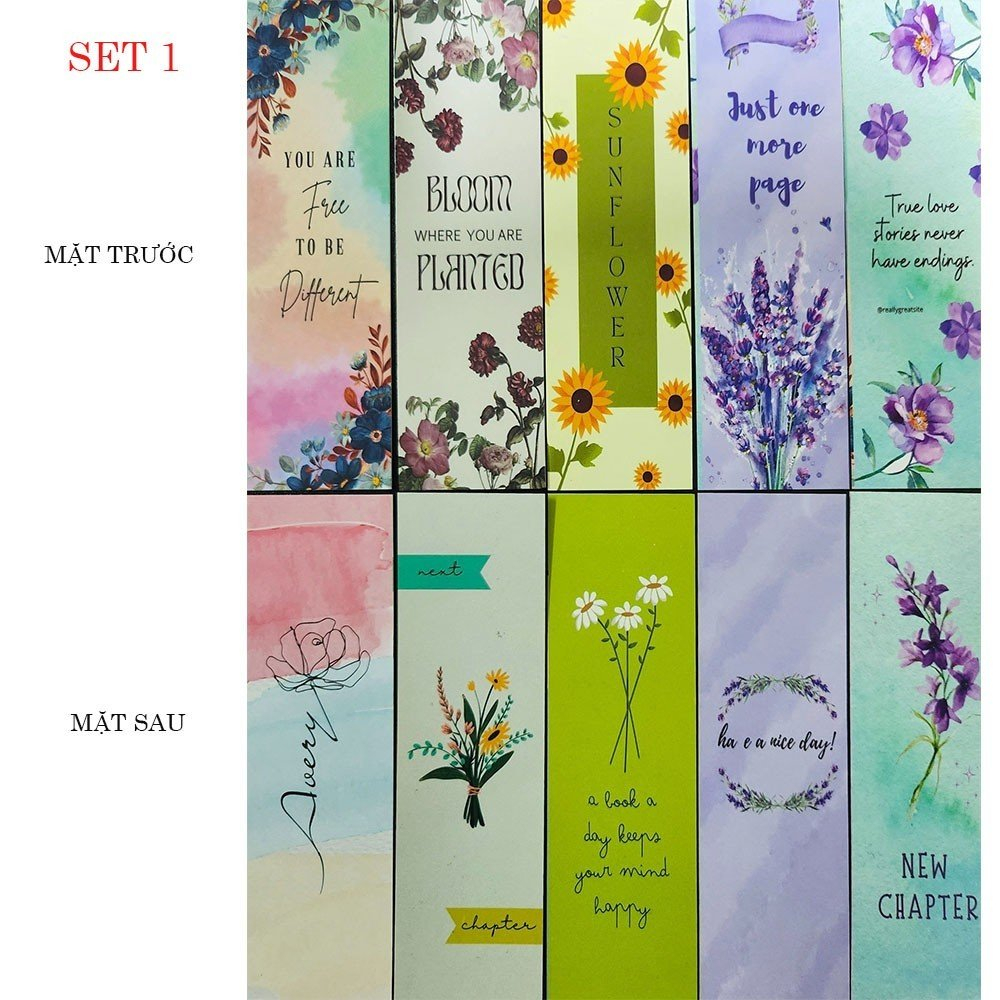 SET 5 Bookmark Đánh Dấu Trang - BetaBooks ( tùy chọn )