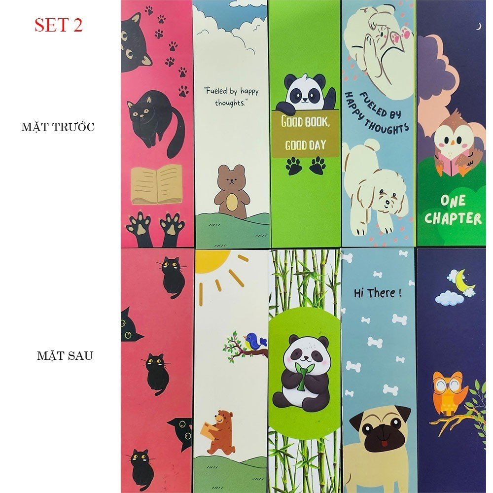 SET 5 Bookmark Đánh Dấu Trang - BetaBooks ( tùy chọn )