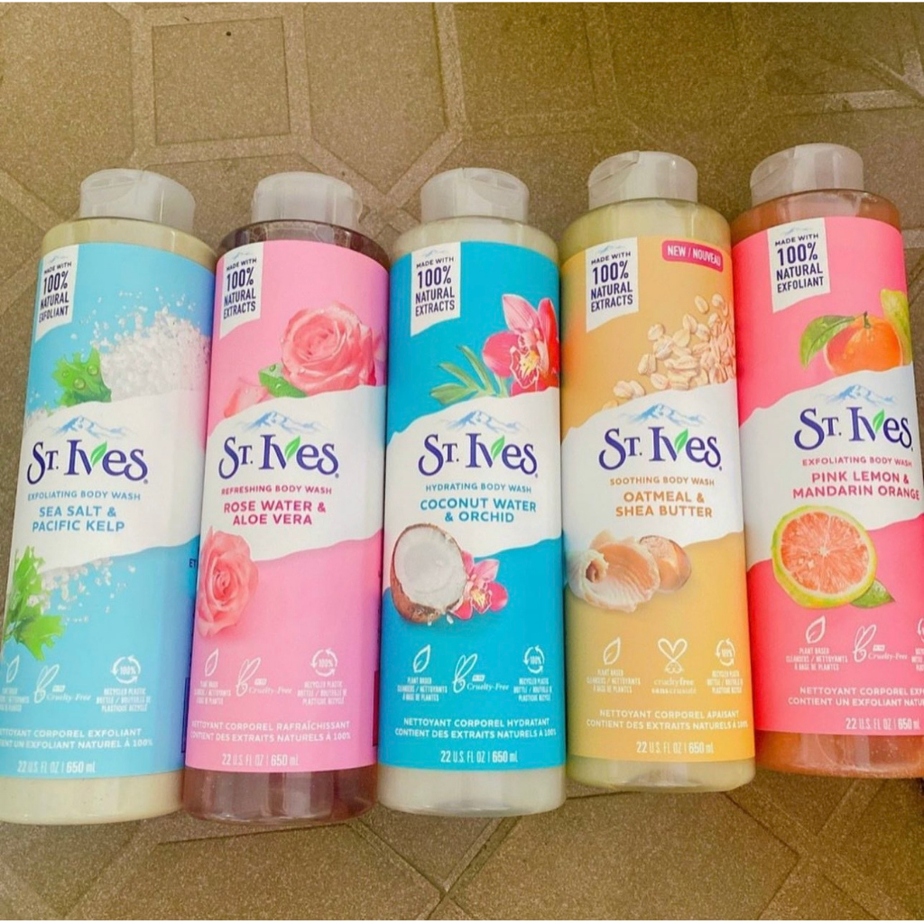 Sữa Tắm St.Ives Tẩy Tế Bào Chết Dịu Nhẹ Dưỡng Da - St. Ives Soothing Body Wash 650ml