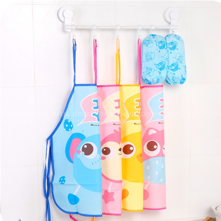 Tạp dề chống thấm cho bé, dùng cho bé khi vẽ, chơi các hoạt động thoải mái