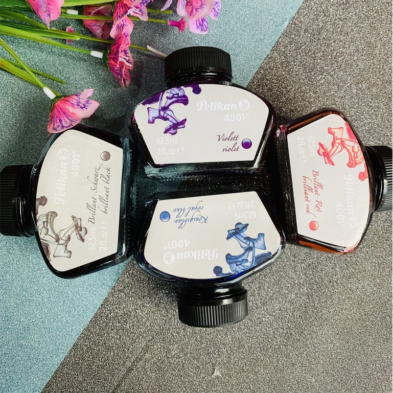 Mực Pelikan 4001, mực Đức , mực không lắng cặn, dùng viết bút nét thanh, đậm- Lokimall official