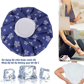 Túi chườm đá lạnh, giúp giảm chấn thương, size to 26cm, chất liệu siêu bền, túi chườm đá lạnh, túi chườm-Lokimall