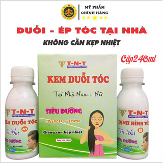 Thuốc duỗi tóc tại nhà không cần kẹp nhiệt thuốc ép Side tóc TNT siêu dưỡng giúp chống hư tổn tóc tiết kiệm | TNT.HAIR 