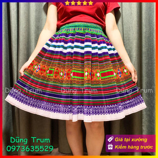Chân váy dân tộc Mông, váy thổ cẩm HMong Mèo hóa trang biểu diễn, quay phim chụp ảnh concept dân tộc