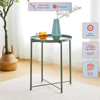 Bàn trà chanh tròn xếp gọn, bàn tròn cafe gập gọn mâm rời tiện lợi di chuyển giá xưởng