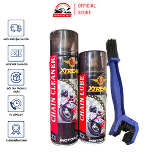 BỘ ĐÔI XỊT DƯỠNG SÊN , XÍCH MÔT , XE MÁY CAO CẤP XTREAM X2 400ML VÀ 5OOML TẶNG BÀN CHAI 3D
