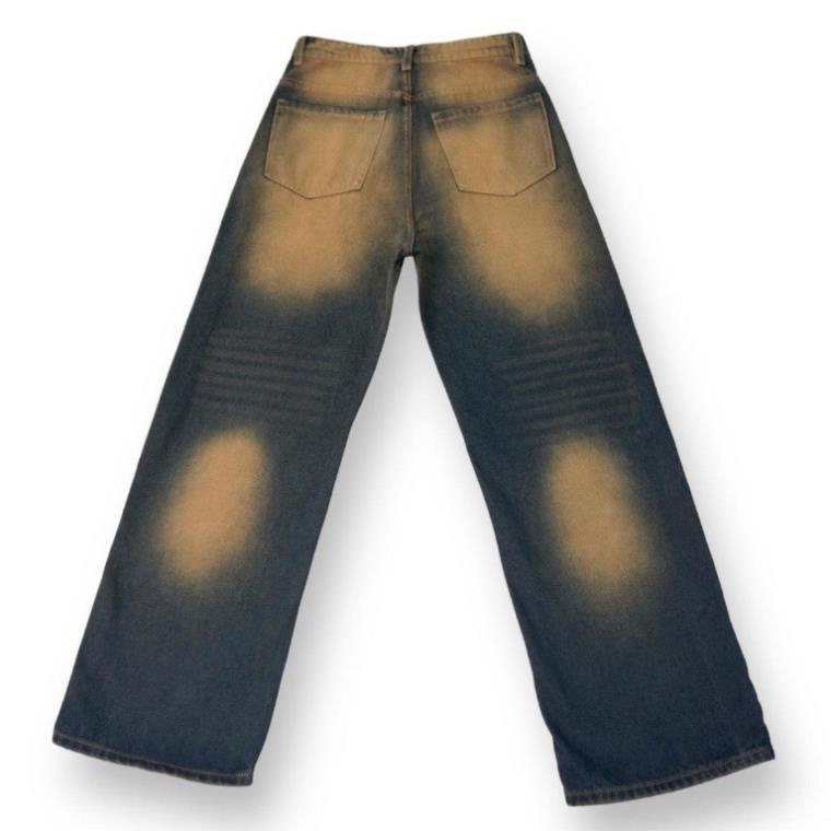 Quần Jean Ống Rộng Nam Nữ Unisex WASH SMOKE GREY JS06 TITI