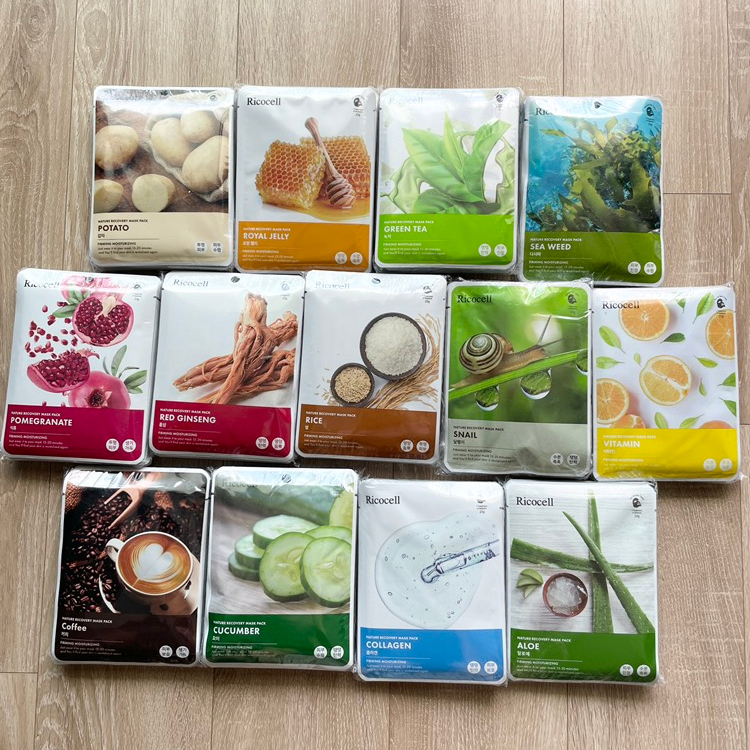Mặt Nạ Giấy Ricocell Nature Recovery Mask Pact 23g x 10 ea