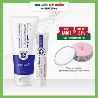 Combo Sữa rửa mặt và Kem ngừa mụn Decumar Promax