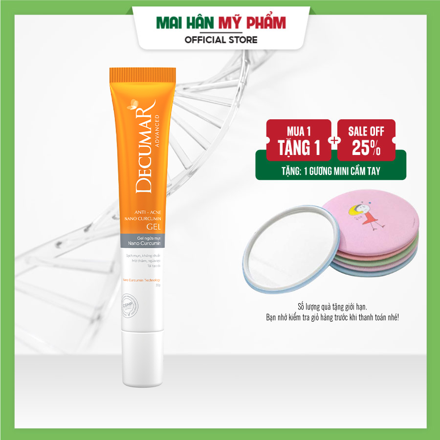 Gel ngừa mụn Nano Decumar Advanced 20g