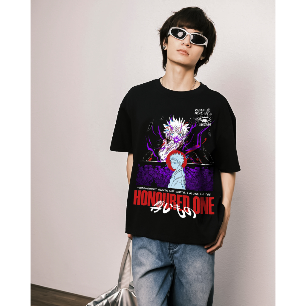 Áo Thun  Anime Jujutsu Kaisen - Áo Phông Basic Tee phông nam nữ tay lỡ