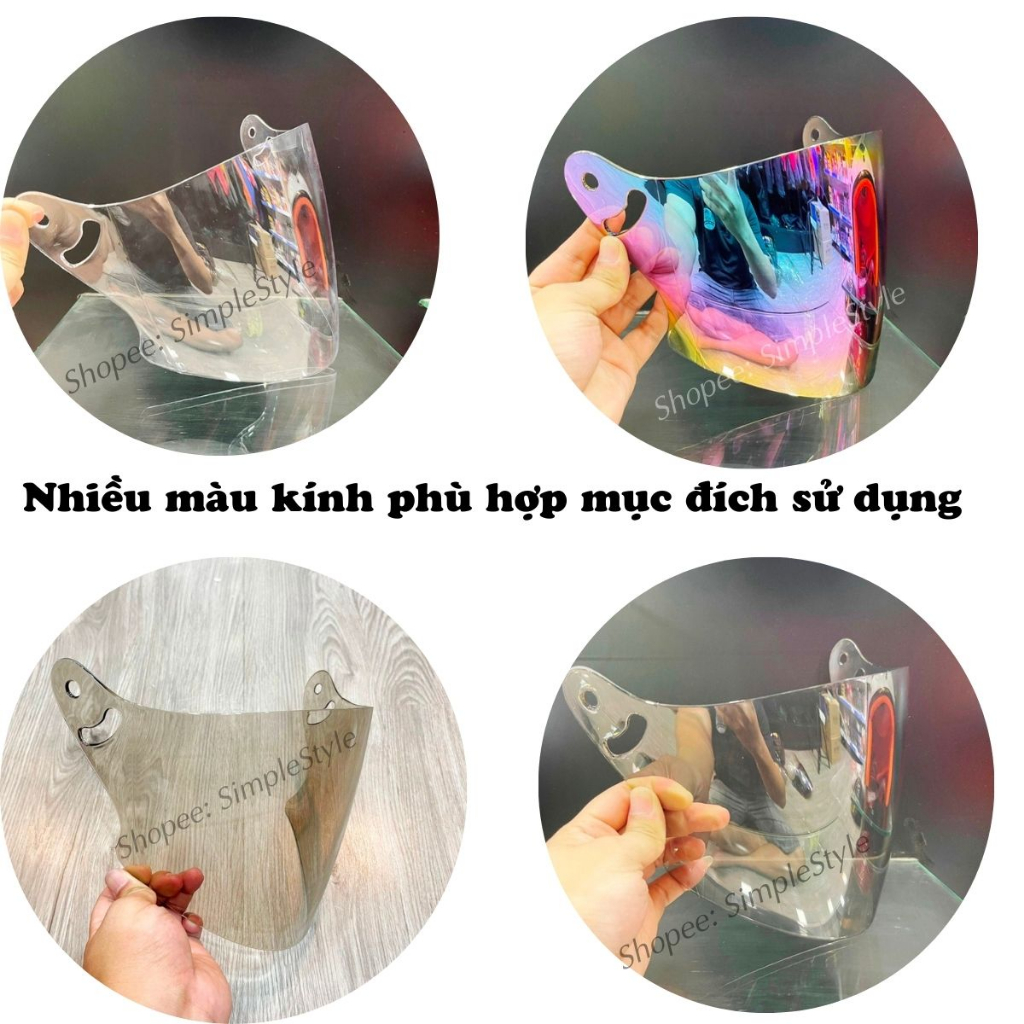 Kính chắn gió dành cho mũ bảo hiêm NAPOLI N039