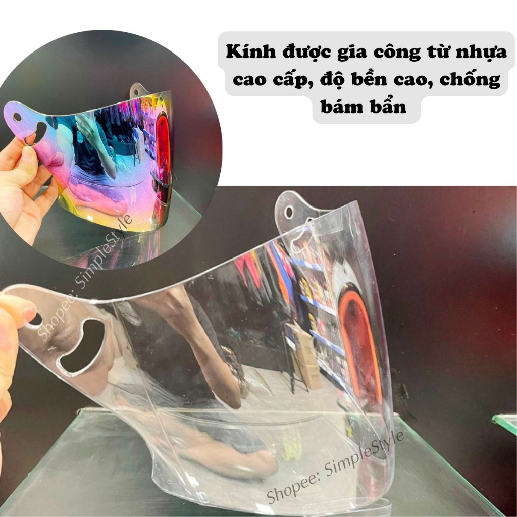 Kính chắn gió dành cho mũ bảo hiêm NAPOLI N039