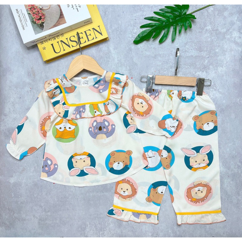 BỘ TOLE LANH BÉ GÁI TAY DÀI QUẦN DÀI SIÊU XINH