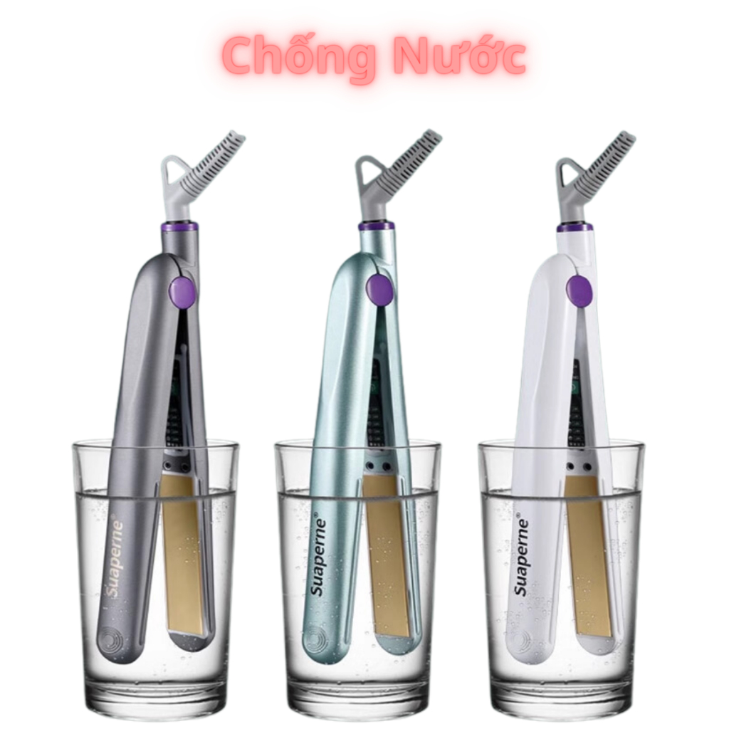 Máy Duỗi Tóc Ion - âm Chuyên Nghiệp Suaperne F3 Hair Straightener, Hair Iron, máy là kẹp tóc chống nước