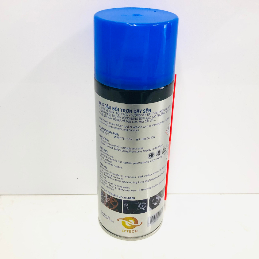 Dầu bôi trơn xích, dây sên xe máy xe đạp O’tech BX-5 Chain Lube