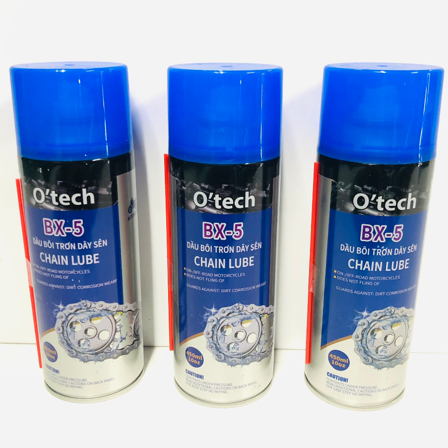 Dầu bôi trơn xích, dây sên xe máy xe đạp O’tech BX-5 Chain Lube
