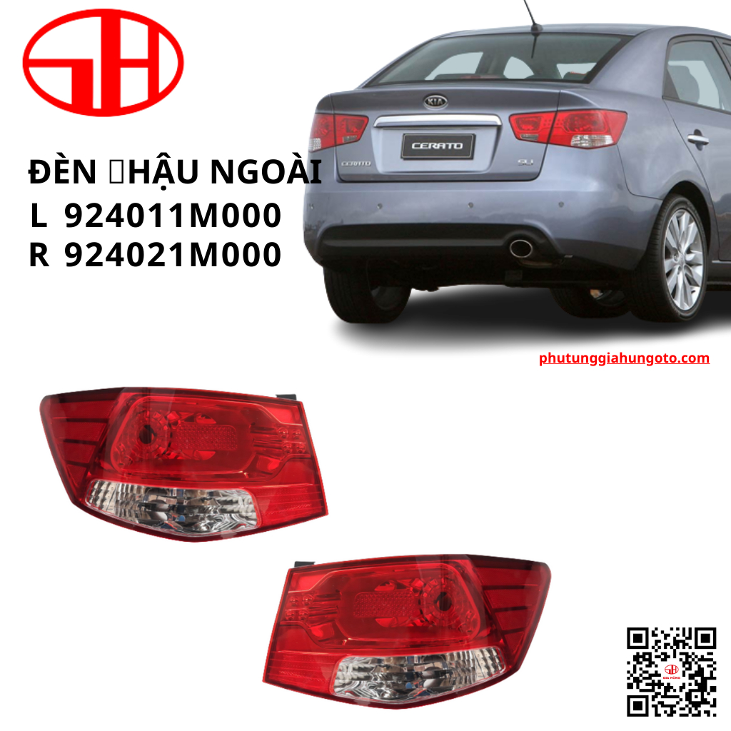 Đèn hậu mảng ngoài cho xe ô tô CERATO đời 2009-2013 FORTE chất lượng tốt