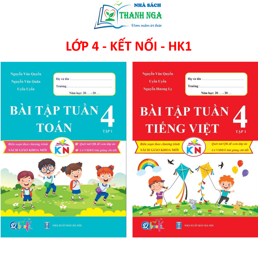 Sách - Bài Tập Tuần Toán và Tiếng Việt Lớp 4 - Kết Nối - Tập 1