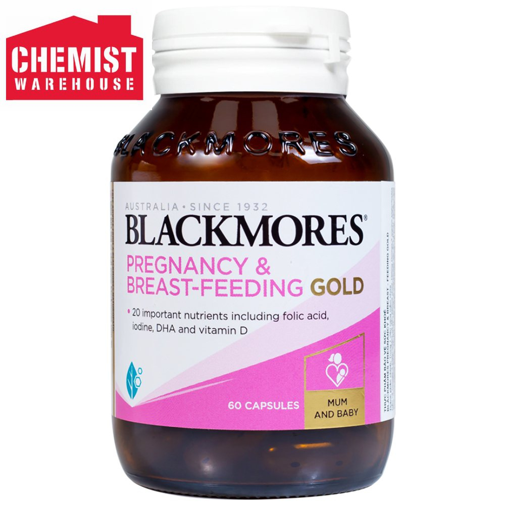 Vitamin Bổ Bầu Blackmores Pregnancy & Breast – Feeding Gold