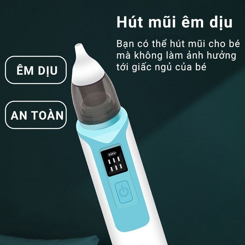 Máy Hút Mũi Cho Bé BabyMix - Dụng Cụ Hút Mũi Cho Bé An Toàn Không Đau - 6 Chế Độ Hút - Sạc Điện Bảo Hành 12 Tháng