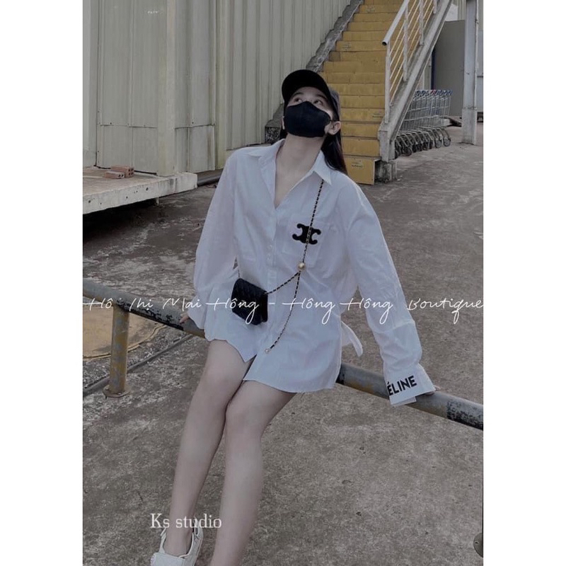 Áo sơ mi X chữ CEL in tay TTA865