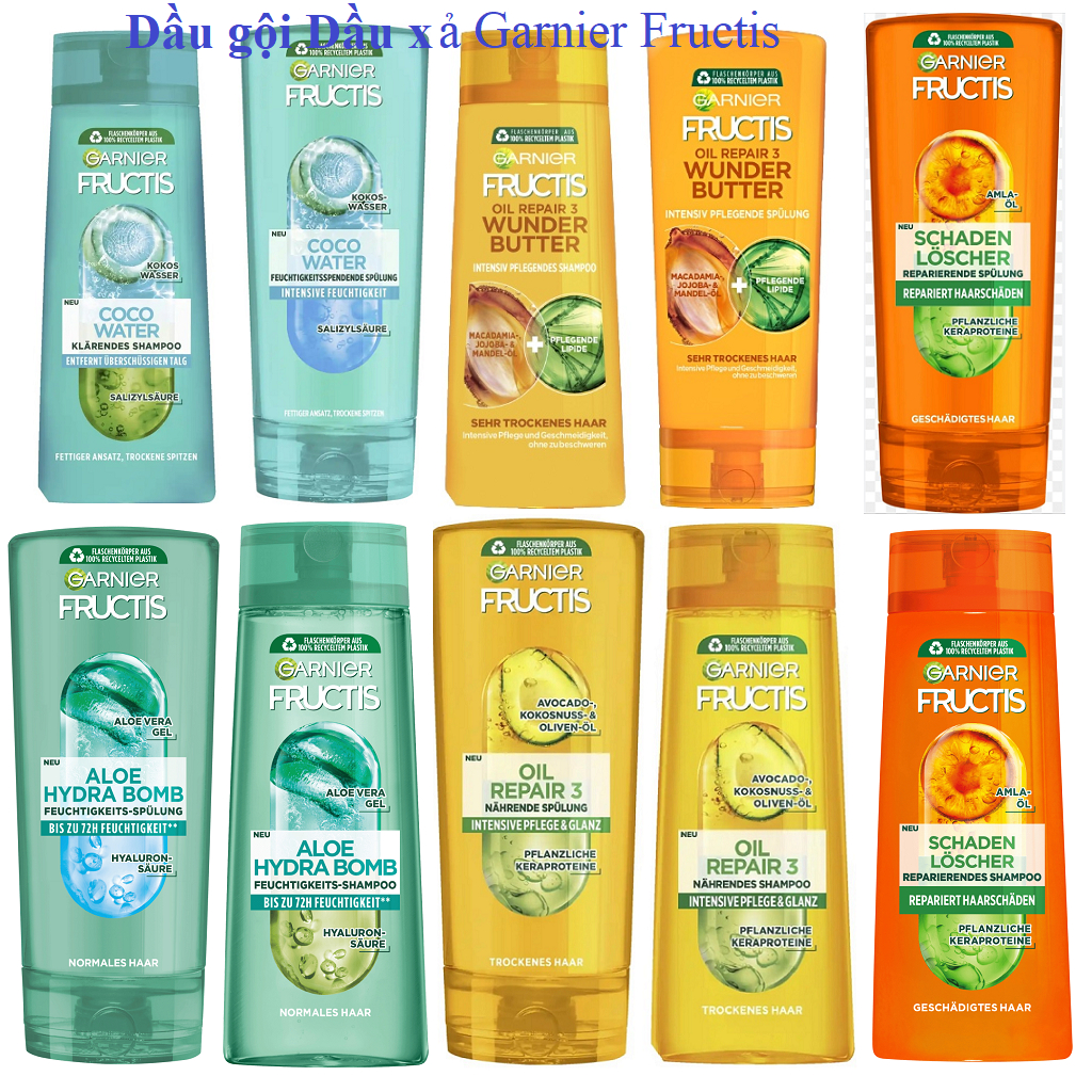 Dầu gội,dầu xả Garnier Fructis 250ml