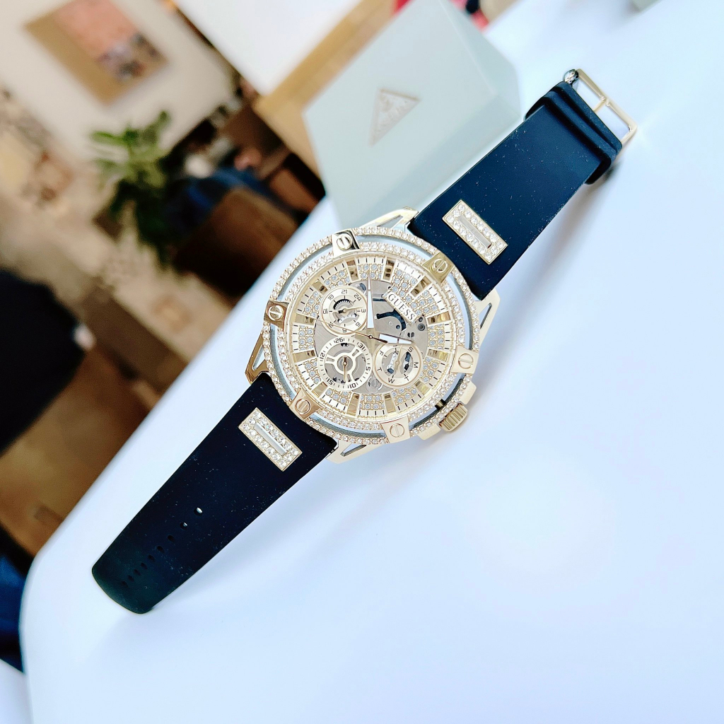 Đồng Hồ Nam Nữ Guess GW0537G2 /GW0536L3 , Dây Cao Su, Size 39/48mm