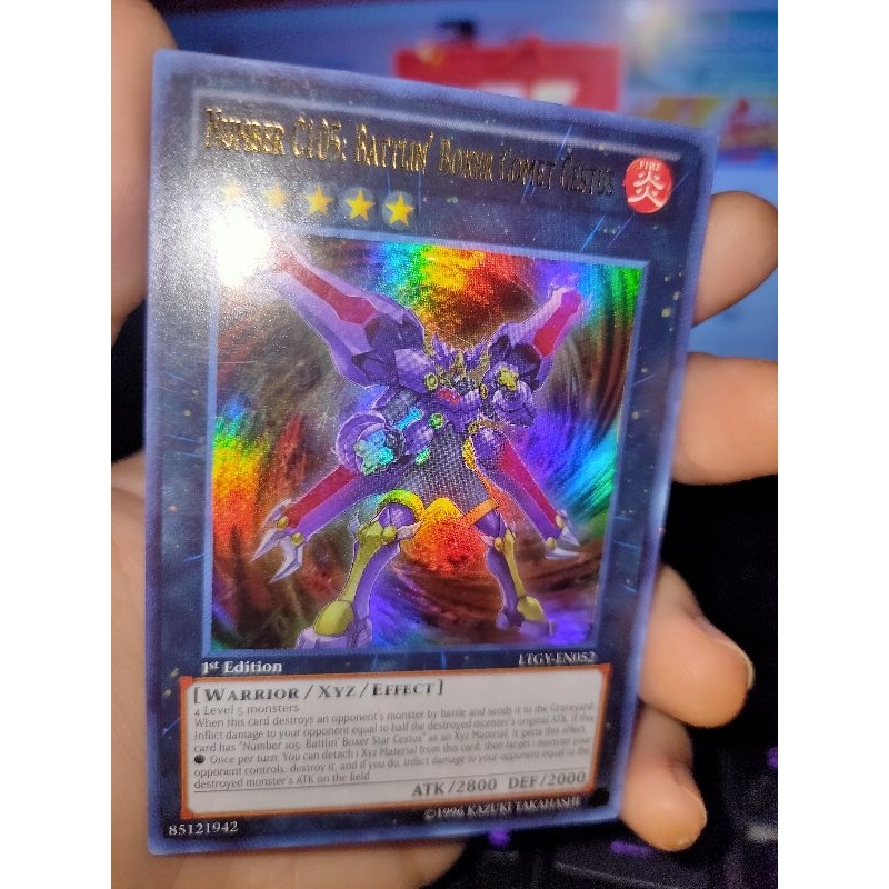 Thẻ bài Yugioh - Number c105: Battlin' Boxer Comet Cestus LTGY-EN052