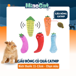 Đồ Chơi Gấu Bông Củ Quả Nhồi Catnip Cho Mèo GB810 MiaoCat