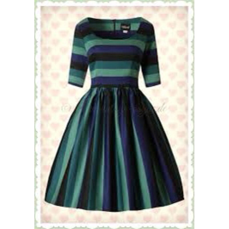 Đầm midi phối màu Collectif size 8 Us ( 12 UK)