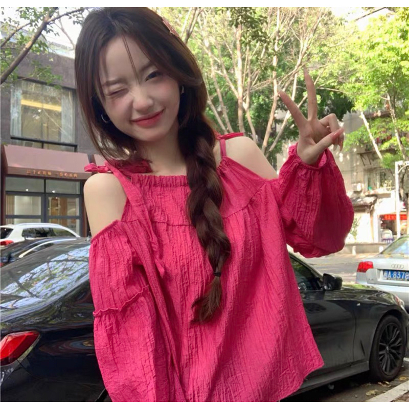 Áo xốp gân hở vai TTA866