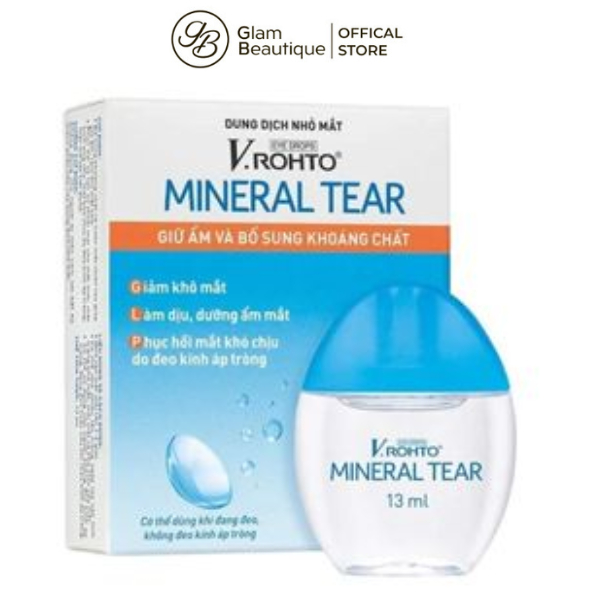 Dung dịch nhỏ mắt - V.ROHTO MINERAL TEAR 13ml Glam Beautique