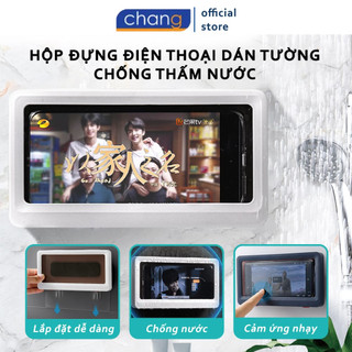Hộp Đựng Điện Thoại Gắn Tường Đa Năng, Chống Thấm Nước, Có Móc Treo Tiện Dụng Cho Nhà Tắm