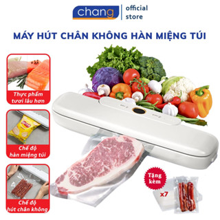 Máy Hút Chân Không Thực Phẩm UPUPIN, Máy Hàn Miệng Túi Gia Đình Mini Cầm Tay Lực Hút Mạnh + Tặng 7 Túi Đựng