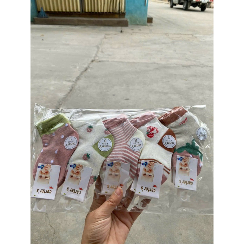 Sét 10 đôi tất nỉ  sơ sinh cho bé từ  1 thang đến 1 tuổi