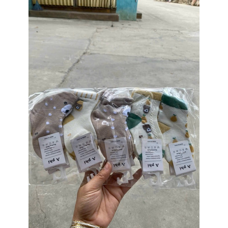 Sét 10 đôi tất nỉ  sơ sinh cho bé từ  1 thang đến 1 tuổi