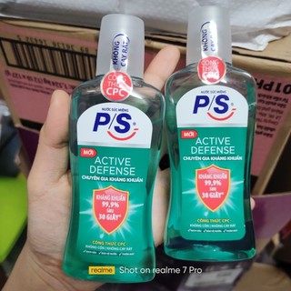 Nước súc miệng P/s Active Defense chai 130ml