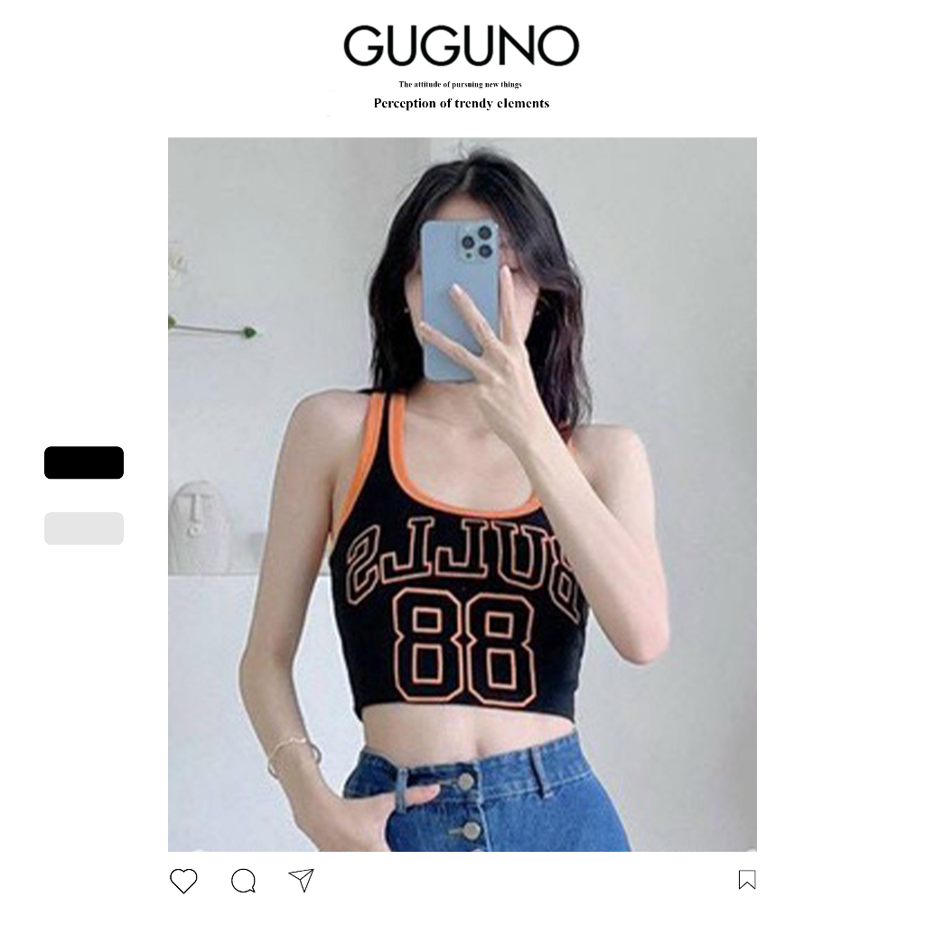Áo ba lỗ nữ sát nách thun cotton Guguno (Mẫu thật)