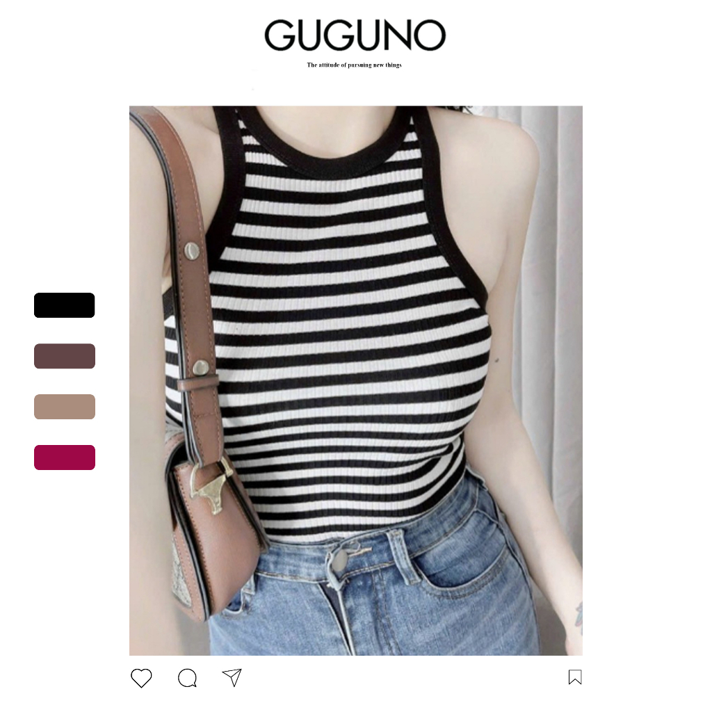 Áo Croptop Kiểu Dáng Áo Ba Lỗ Chất Thun Borip Dày Dặn Thoáng Mát (Mẫu thật)