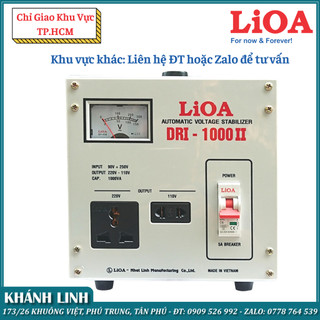 Ổn áp 1 pha LIOA DRI-1000 II 1.0kVA điện áp vào 90V - 250V ( Thế hệ mới 2018 )