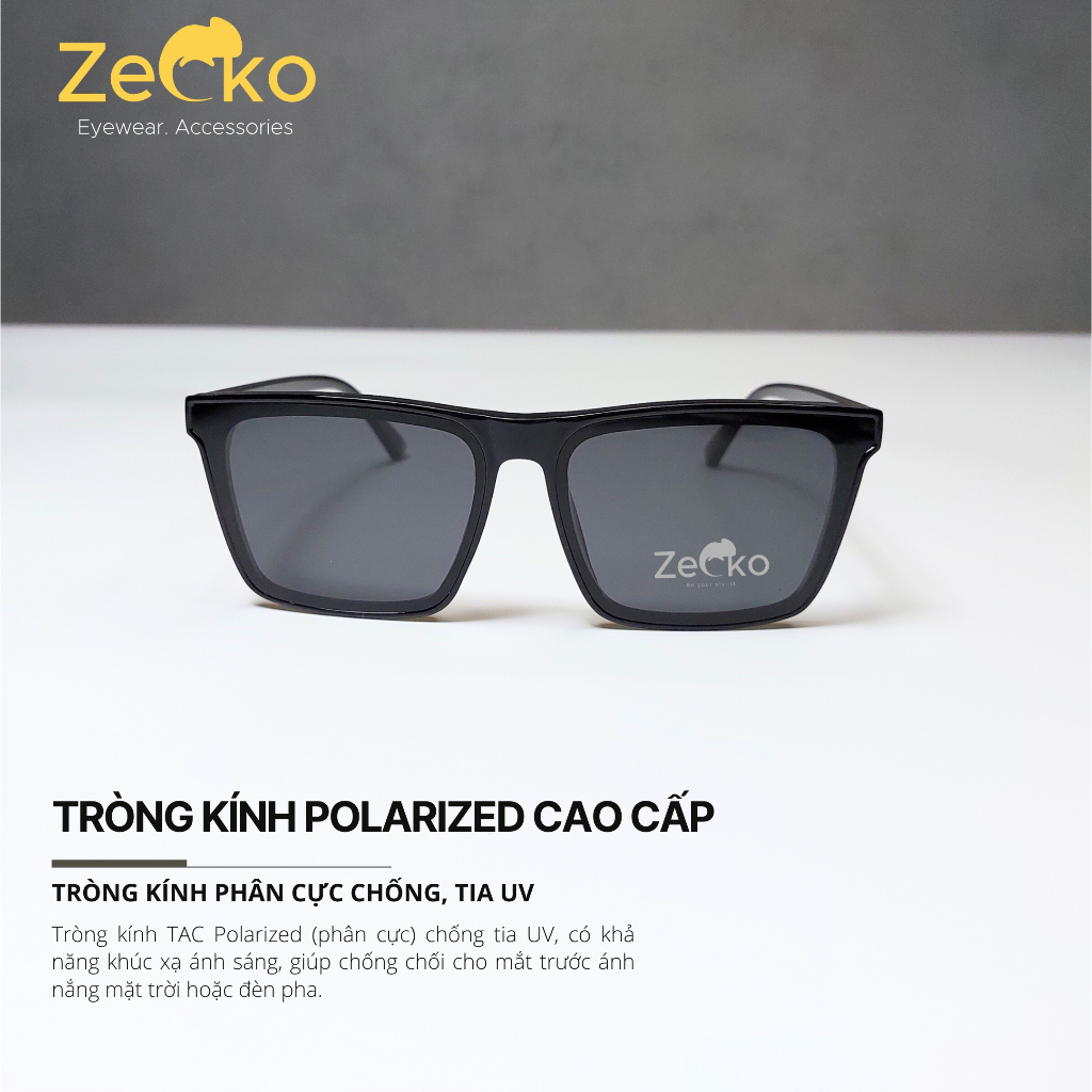 Kính râm nam nữ thời trang Zecko SGP16 tròng kính phân cực chống tia UV chống chói loá