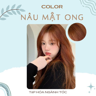 ( TẶNG TRỢ NHUỘM ) THUỐC NHUỘM MÀU NÂU MẬT ONG